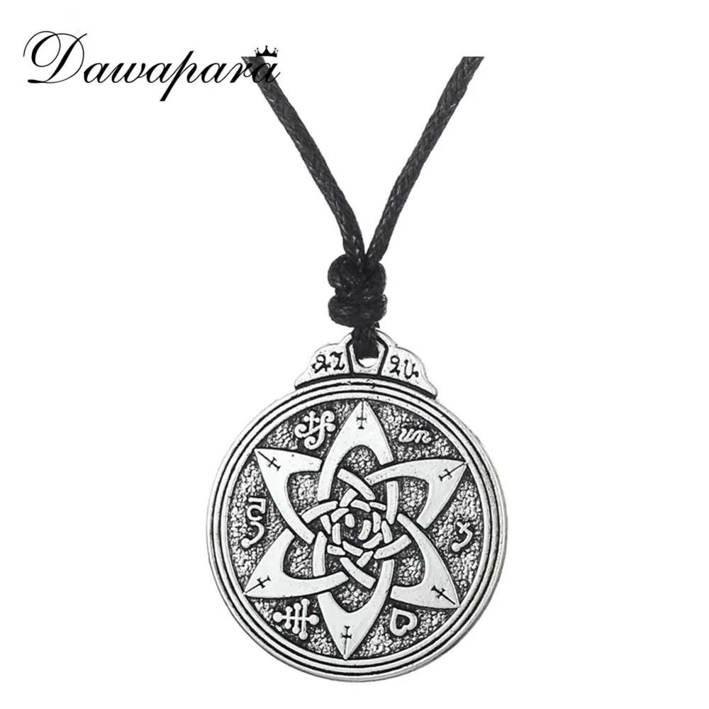 Dawapara цветок лотоса Wicca религиозные подвески ожерелья тибетский Ретро духовный