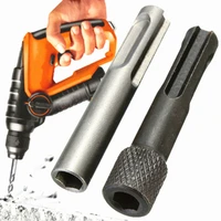 2pcs 14 hex shank drill bit connecting rod sleeve socket wrench sds converter adapter nut impact driver set for drilling tools