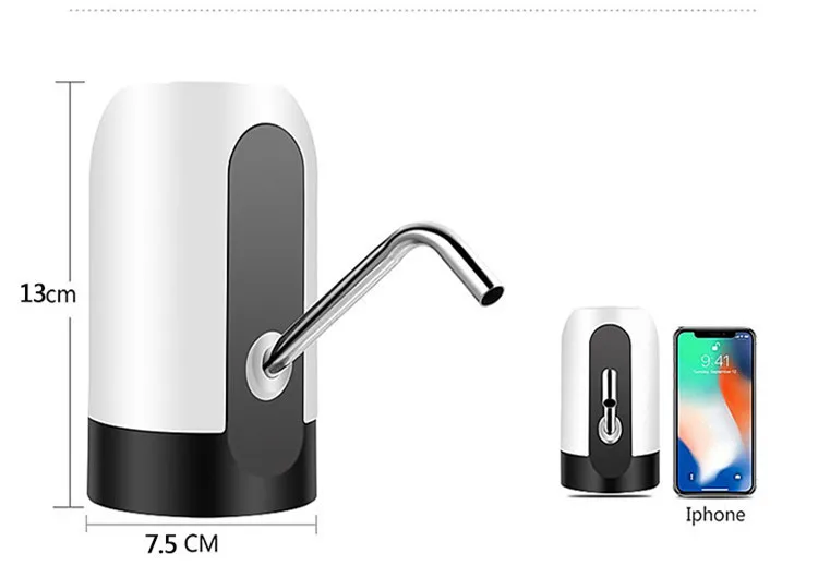 Электрический насос для крана, бутылка для воды, Usb Перезаряжаемый диспенсер для бутилированной воды, черный, белый цвет, ручной насос для бутилированной воды
