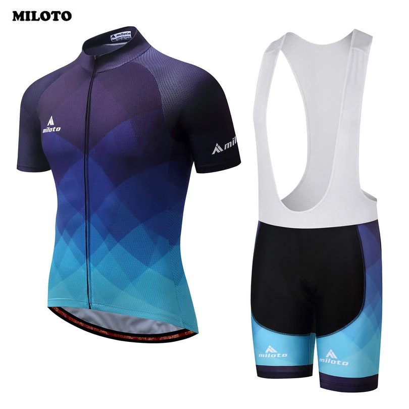 MILOTO Team комплект летней одежды для езды на велосипеде мужчин Ropa Ciclismo велосипедные