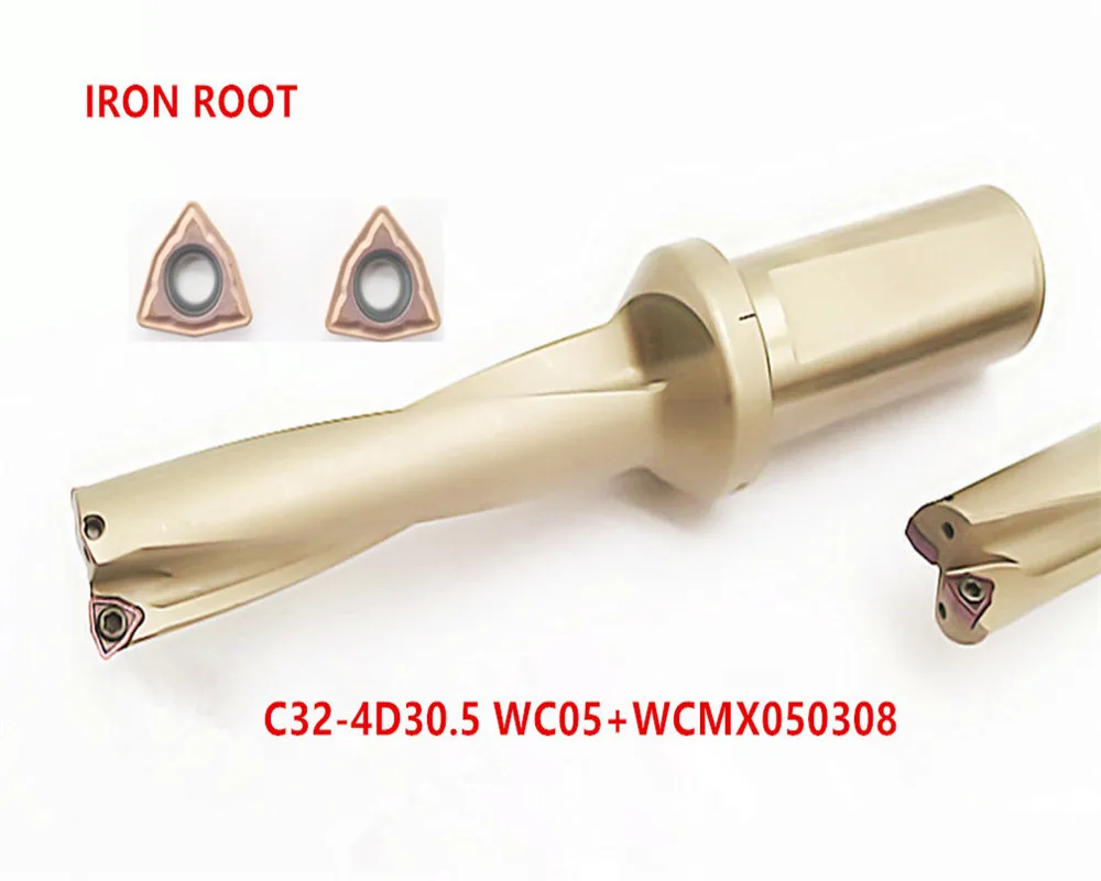 

New1P C32-4D30.5 WC05 U drill indexable drill + 2P WCMX050308-HR 7811 insert