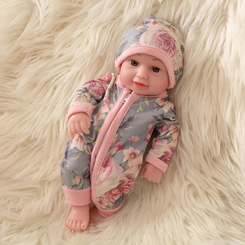 Подходит 10 дюймов Reborn Baby Doll Одежда с подсолнухами для девочек и мальчиков мягкий
