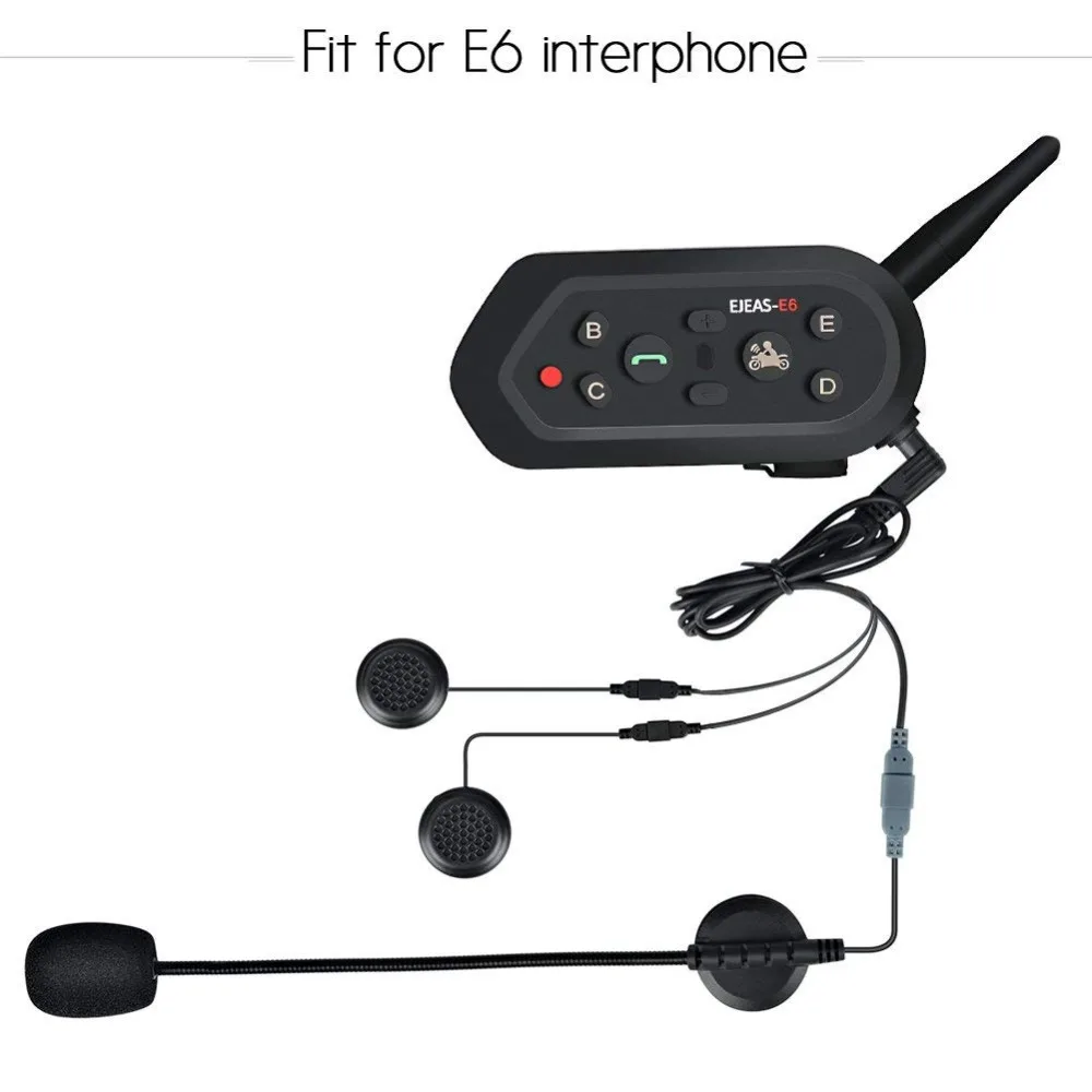 Ejeas E6 мотоцикла система внутренней связи по Bluetooth комплект гарнитуры