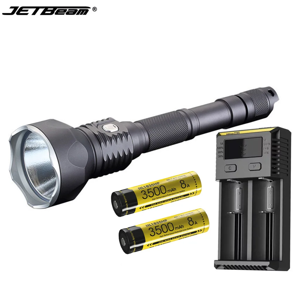 JETBeam WL S4 GT фонарик CREE XHP70 max 3300 люмен Охота факел + NITECORE 18650 3500 мАч 8A батареи новое