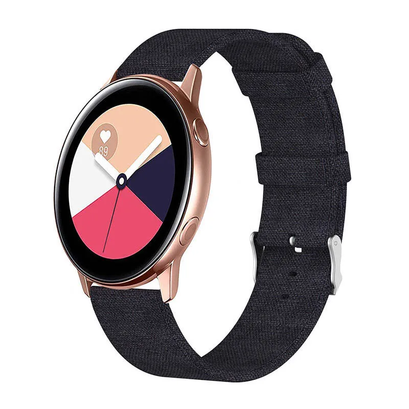 Ремешок Laforuta для Samsung Galaxy Watch Active Band нейлоновый спортивный быстросъемный браслет