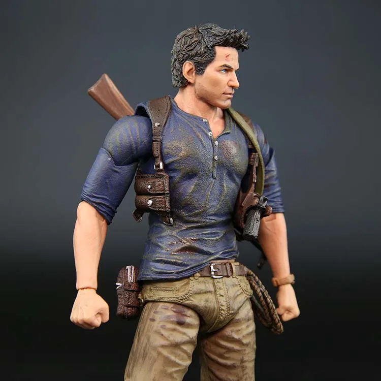 Экшн фигурка NECA Uncharted 4 A thorder's end NATHAN DRAKE ПВХ 7 дюймов 18 см|Игровые фигурки и