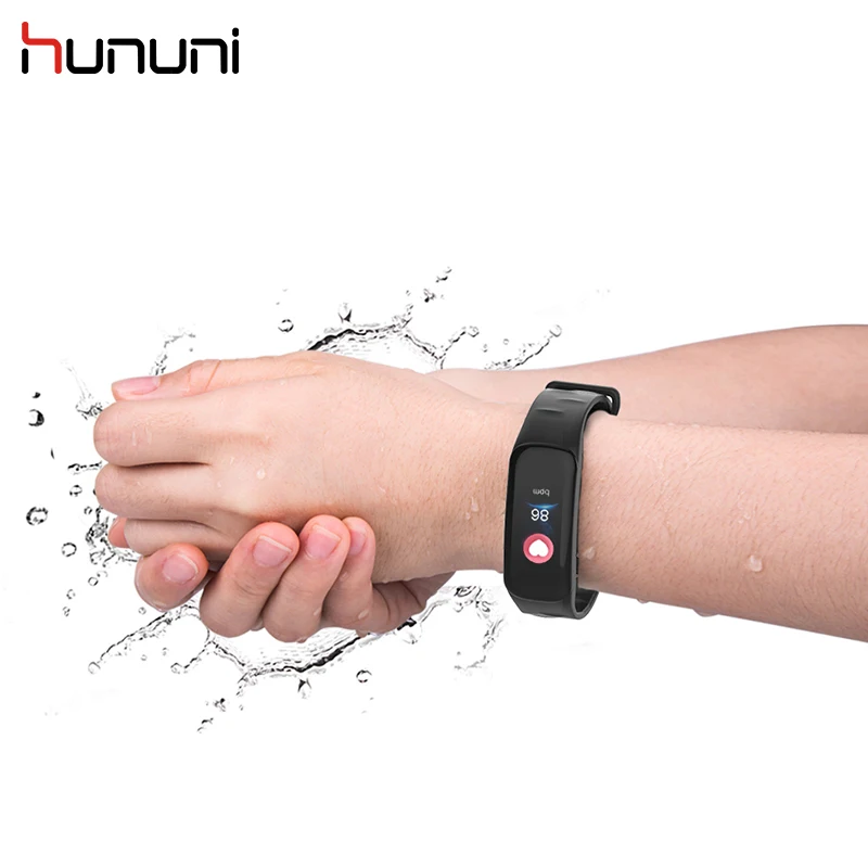 HUNUNI C1 модный спортивный смарт браслет на запястье цветной шагомер экранный