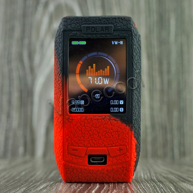 5 шт. текстурный чехол для вейпа Vaporesso polar 220 Вт бокс-мод Шелковый силиконовый с
