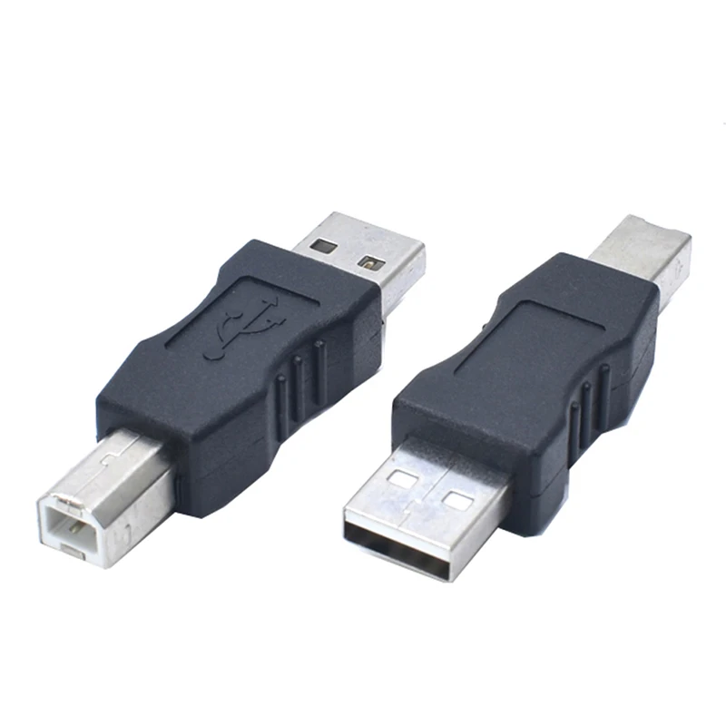 

USB Type A Male to Printer Scanner Type B Male Adapter Adaptor Converter Connectors Accessories