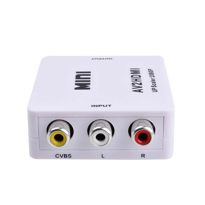 Мини преобразователь AV в видео Box AV2 RCA CVBS для адаптера HD TV DVD Прямая