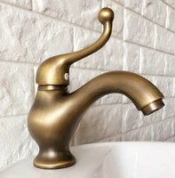 deck mounted bathroom basin faucet brass antique hot and cold bathroom sink mixer taps znf394
