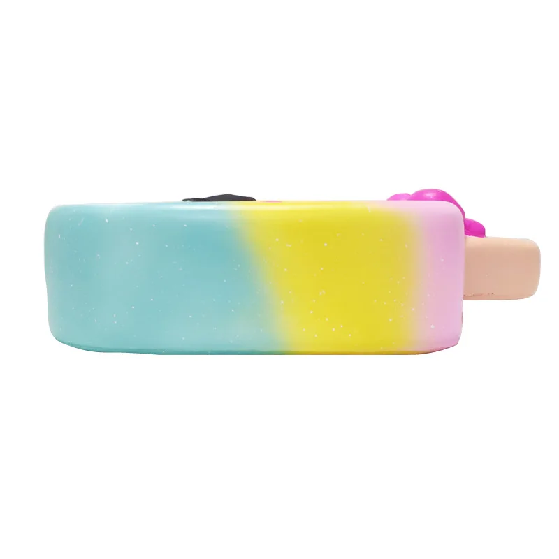 Бесплатная доставка 2 шт много-мягкими PU игрушки 28 см jumbo мороженое редко мягкими