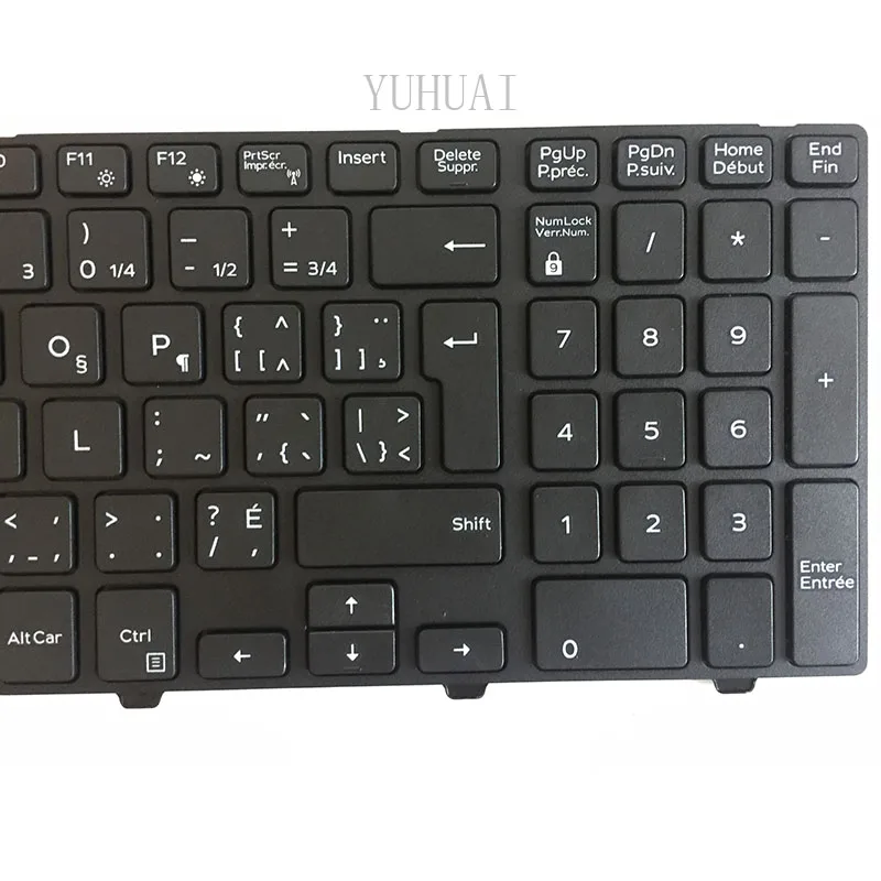 Канадская Французская клавиатура для ноутбука Dell Inspiron 15 3000 3541 3542 3543 5542 3550 5545 5547 5000