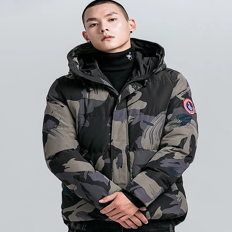 2019 NEW Fashionable Camouflage Winter Hooded Jackets Casual Men's Parkas Coats Military Thicken Warm Male Overcoat Streetwear