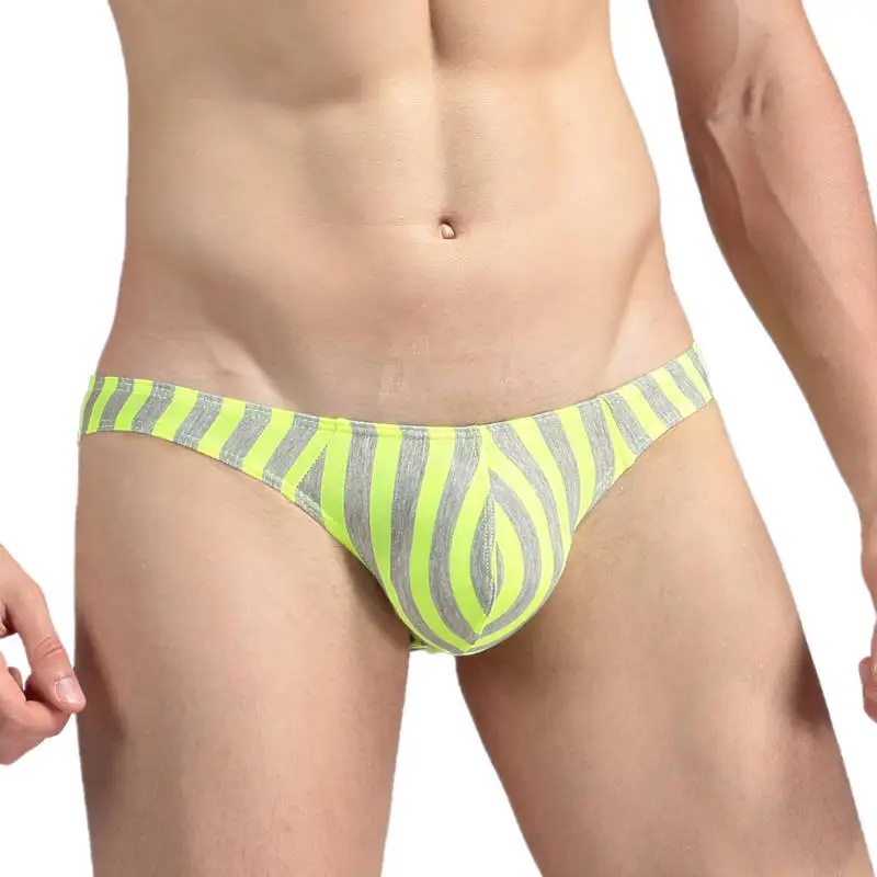 Мужские сексуальные трусы-брифы в полоску 2018 |