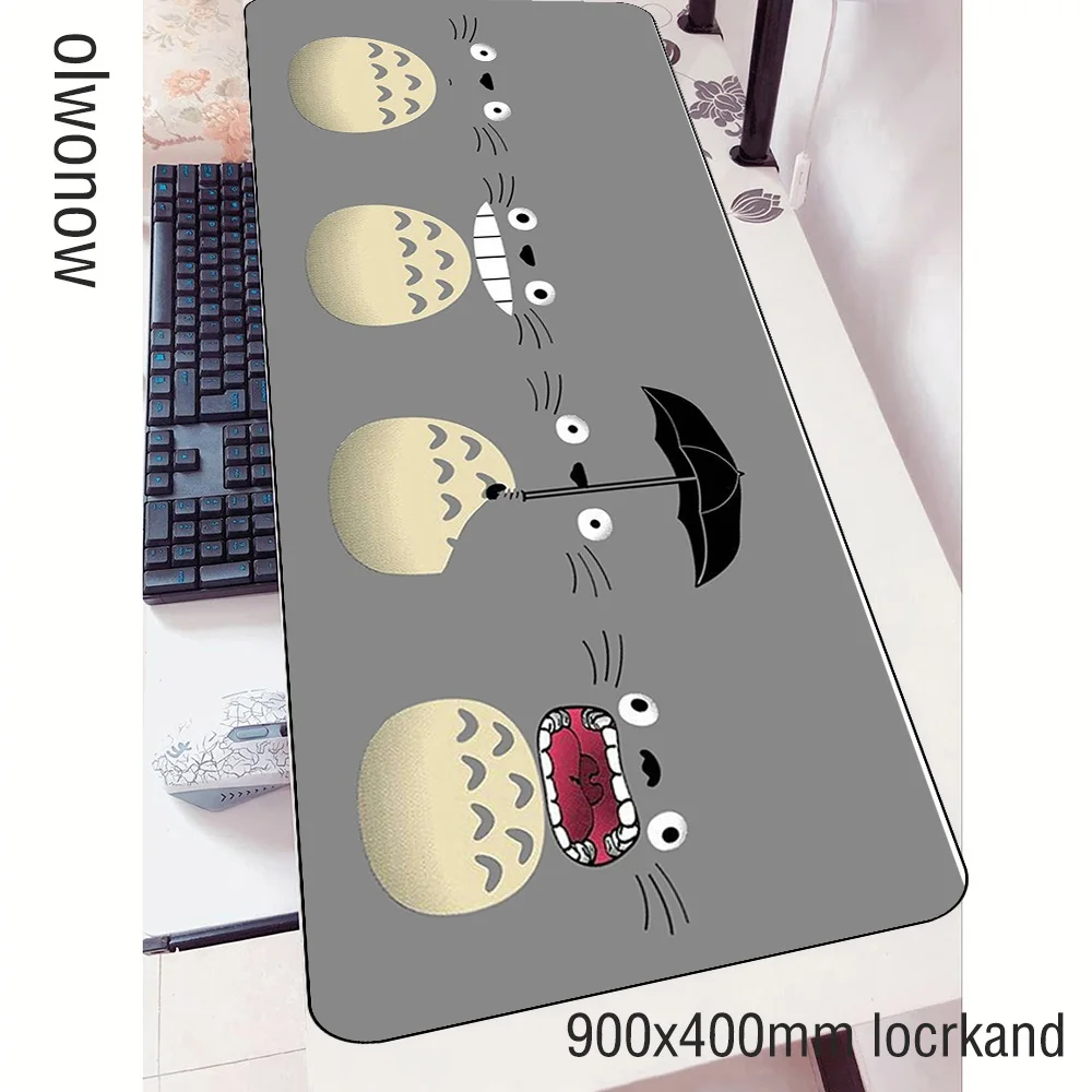 Коврик для мыши Totoro с заблокированными краями размер 90x40 см игровой популярный