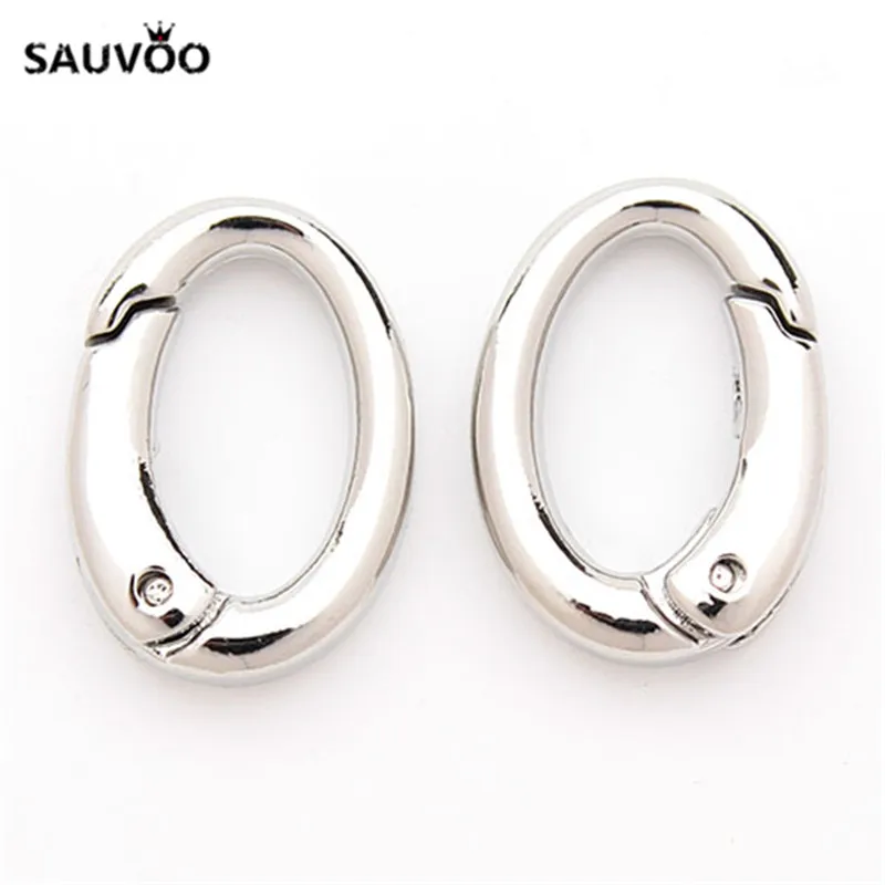 Соединитель для ювелирных изделий Овальный разделитель серебристого цвета