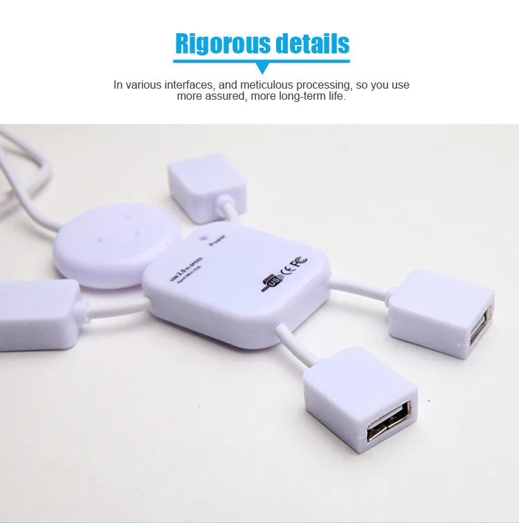 4 порта Суперскоростной usb-хаб 2,0 usb-разветвитель для периферийных устройств