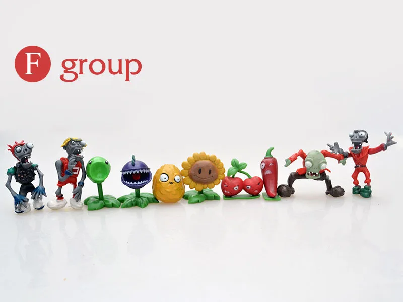 

2017 new 10pcs/set Plants vs Zombies Toy 5-10cm PVC Collection Plants Zombies Figure Toys Gift boys girls birthday party