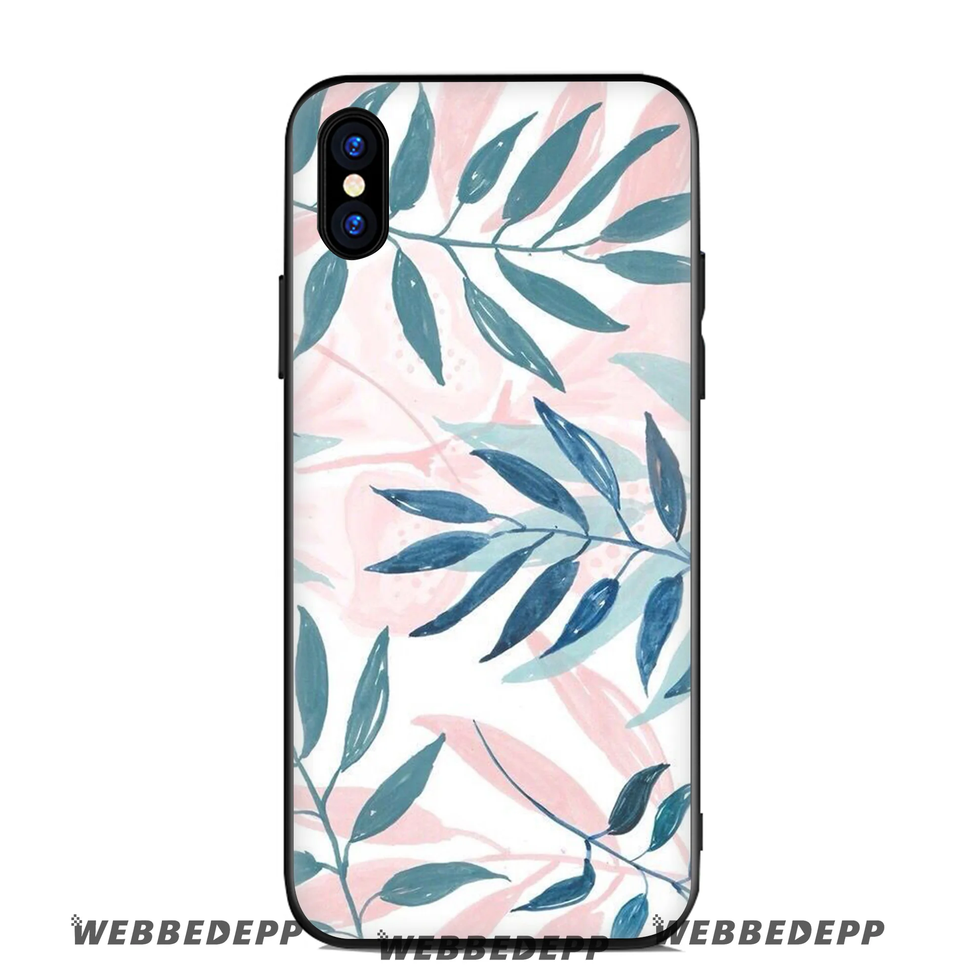 WEBBEDEPP Wave Rainbow Space Feather Soft Silicone Case for Apple iPhone 11 Pro Xr Xs Max X or 10 8 7 6 6S Plus 5 5S SE TPU |