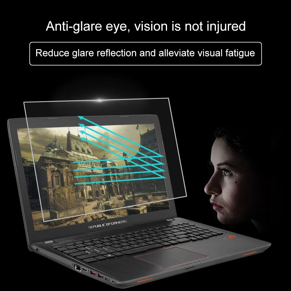 Экран ноутбука HD защитная пленка из закаленного стекла для ASUS ROG GL553VD 15 6 дюйма |