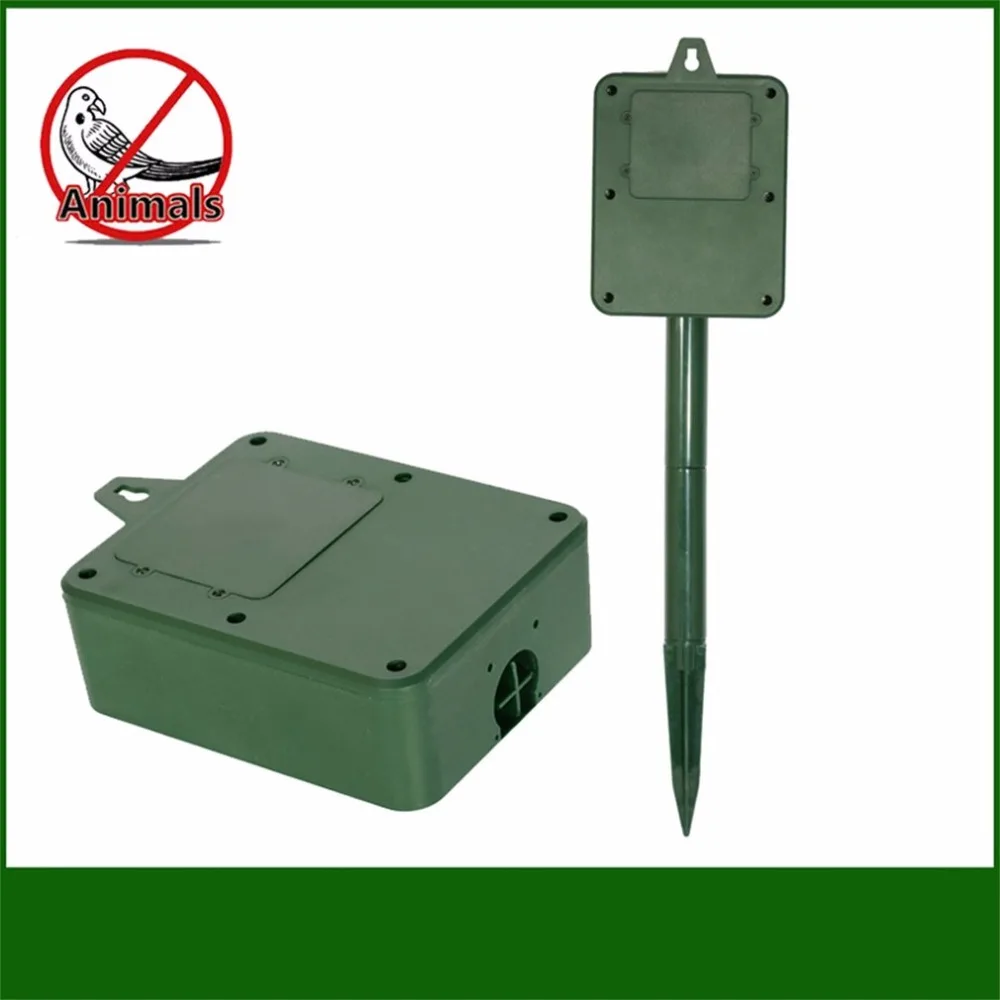 Солнечный мощность ультразвуковой инфракрасный сенсор Отпугиватель вредителей