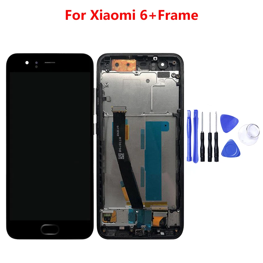 ЖК-дисплей с сенсорным экраном и рамкой в сборе для Xiaomi Mi 6 Mi6 5 15 дюйма | Мобильные