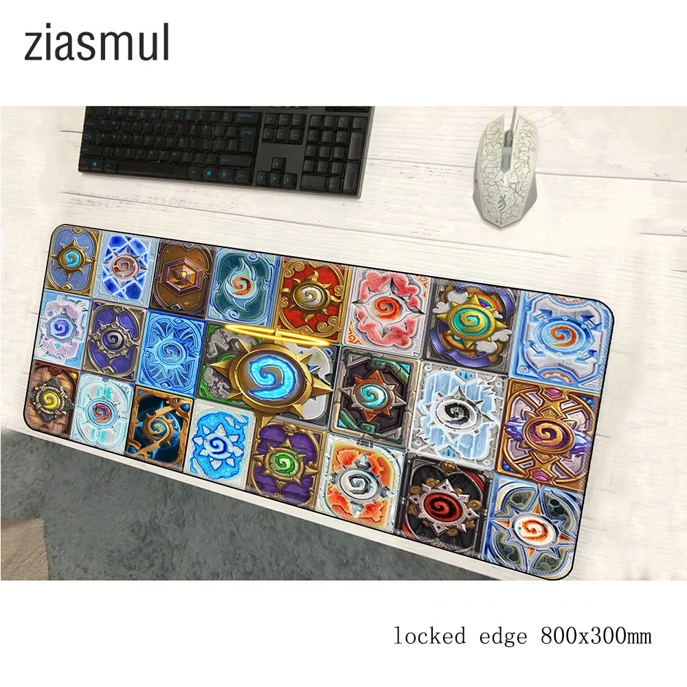 Коврик для мыши hearthstones геймерский коврик 800x300x3 мм с HD рисунком игровой большой