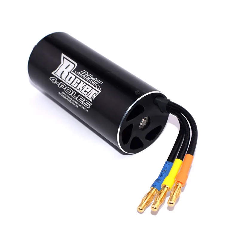 Фото 4-полюсный Бесколлекторный двигатель SURPASS HOBBY Rocket 4092 1520KV 1250KV для самостоятельной сборки, для радиоуправляемой лодки 1000 мм (или выше) №5