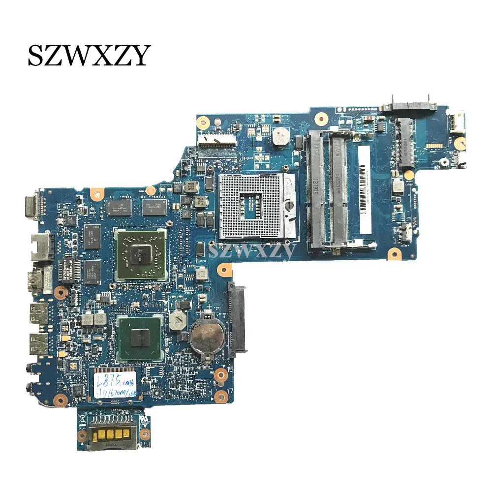 Материнская плата H000041560 HD7670M 2 Гб HM76 PGA989 для ноутбука Toshiba L870 серии L875 полное
