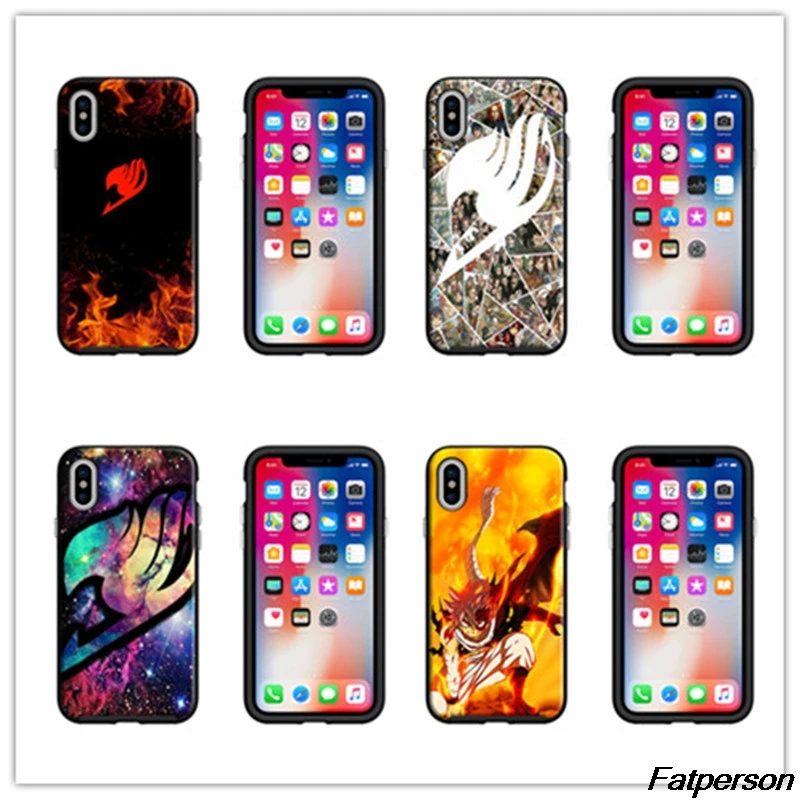 Феи Хвост Черный Мягкий Силиконовый ТПУ чехол для телефона Apple iPhone X10 8plus 7 7plus 6s 6plus