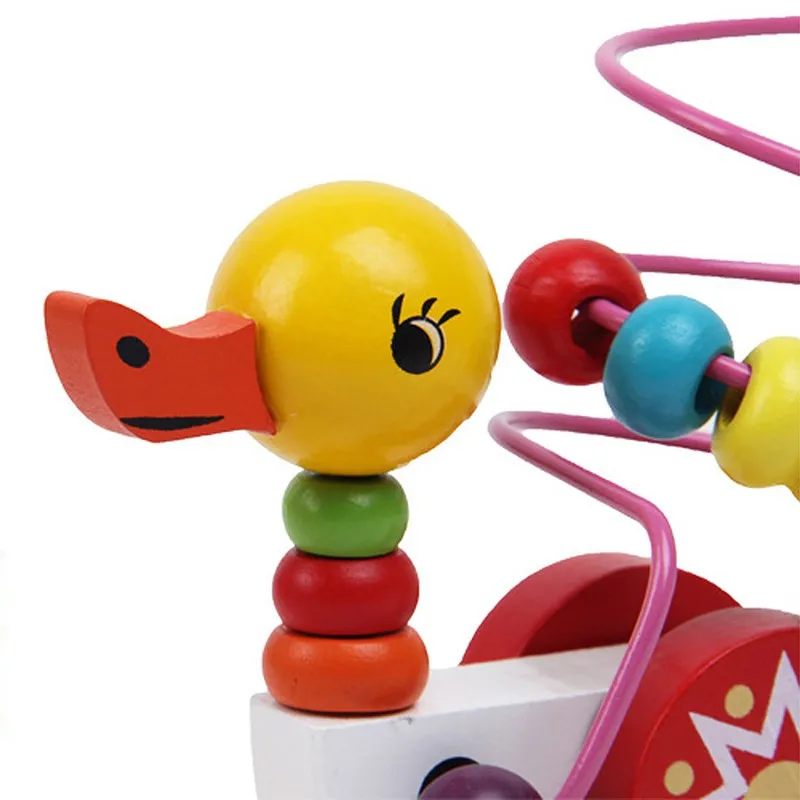 2017 развивающие утенок трейлер игрушки мини вокруг бусины обучающая игра