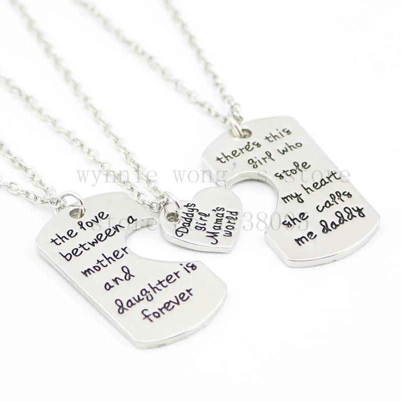 Новое поступление 2016 ювелирные изделия с ручной штамповкой папа дочка Брелок Я