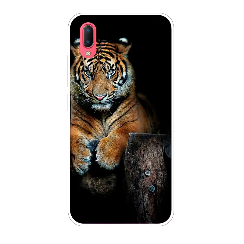 Vivo Y93S Y93 Case Silicon Fierce animals Painting Soft TPU Back Cover for Phone shell Coque Funda |
