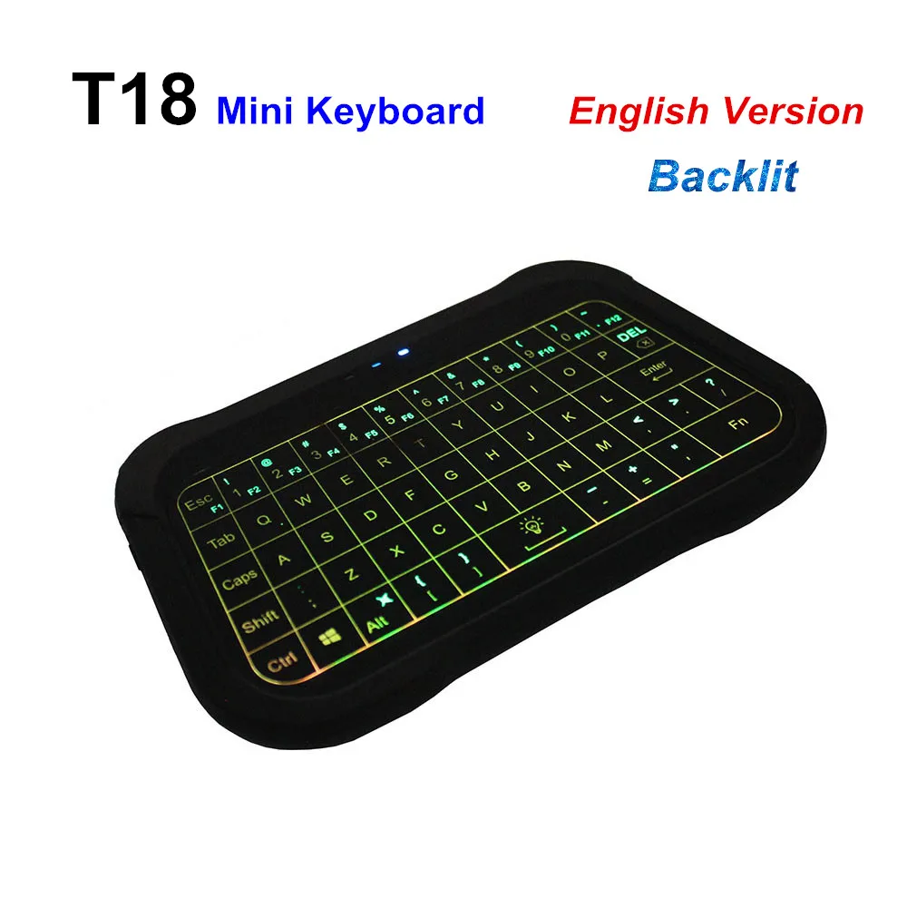 Новая клавиатура T18 Air Mouse беспроводная сенсорная панель ручной контроллер