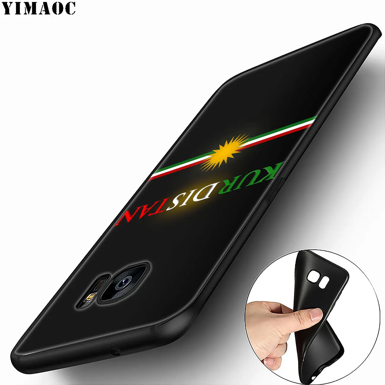 Мягкий чехол YIMAOC с флагом курдской Автономной Республики для Samsung Galaxy A6 A9 A8 A7 2018 A3