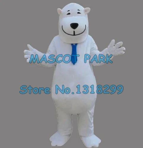 

the white polite smile polar bear mascot costume adult size cartoon gentleman bear theme anime costumes carnival fancy dress