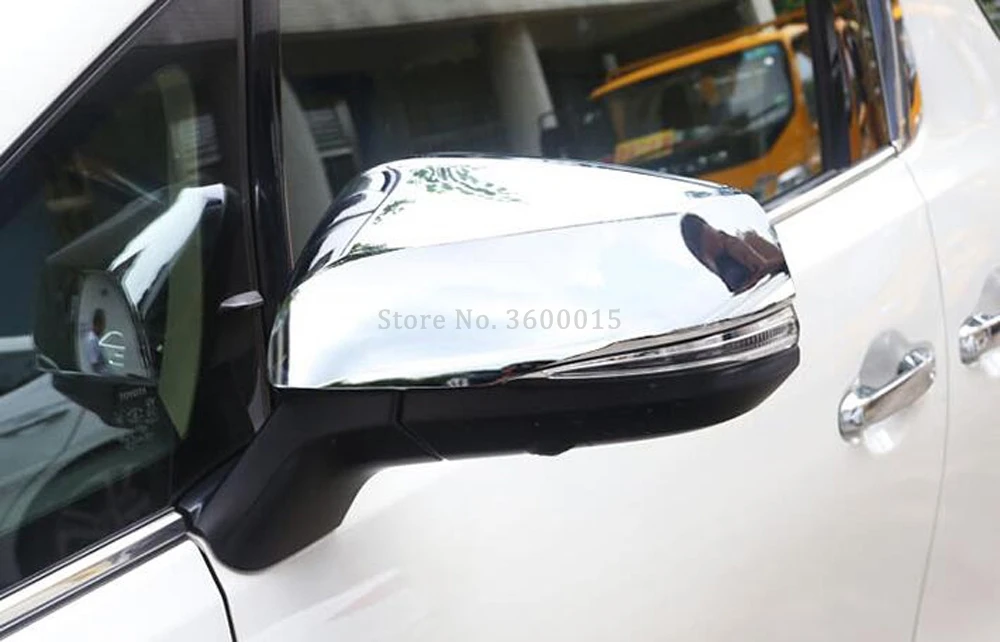 Для Toyota Alphard Vellfire 2016 2018 2019 хромированное зеркало заднего вида с боковым видом