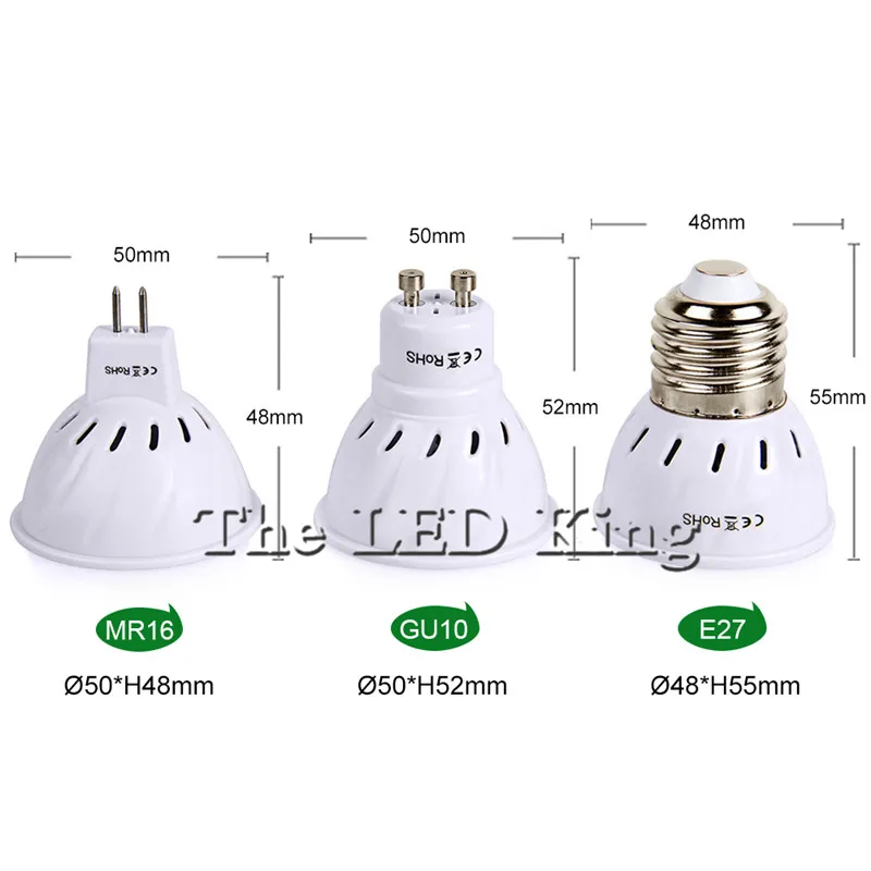 10 шт. яркий E27 E14 MR16 GU10 лампада светодиодный лампы 220 Bombillas Светодиодный светильник
