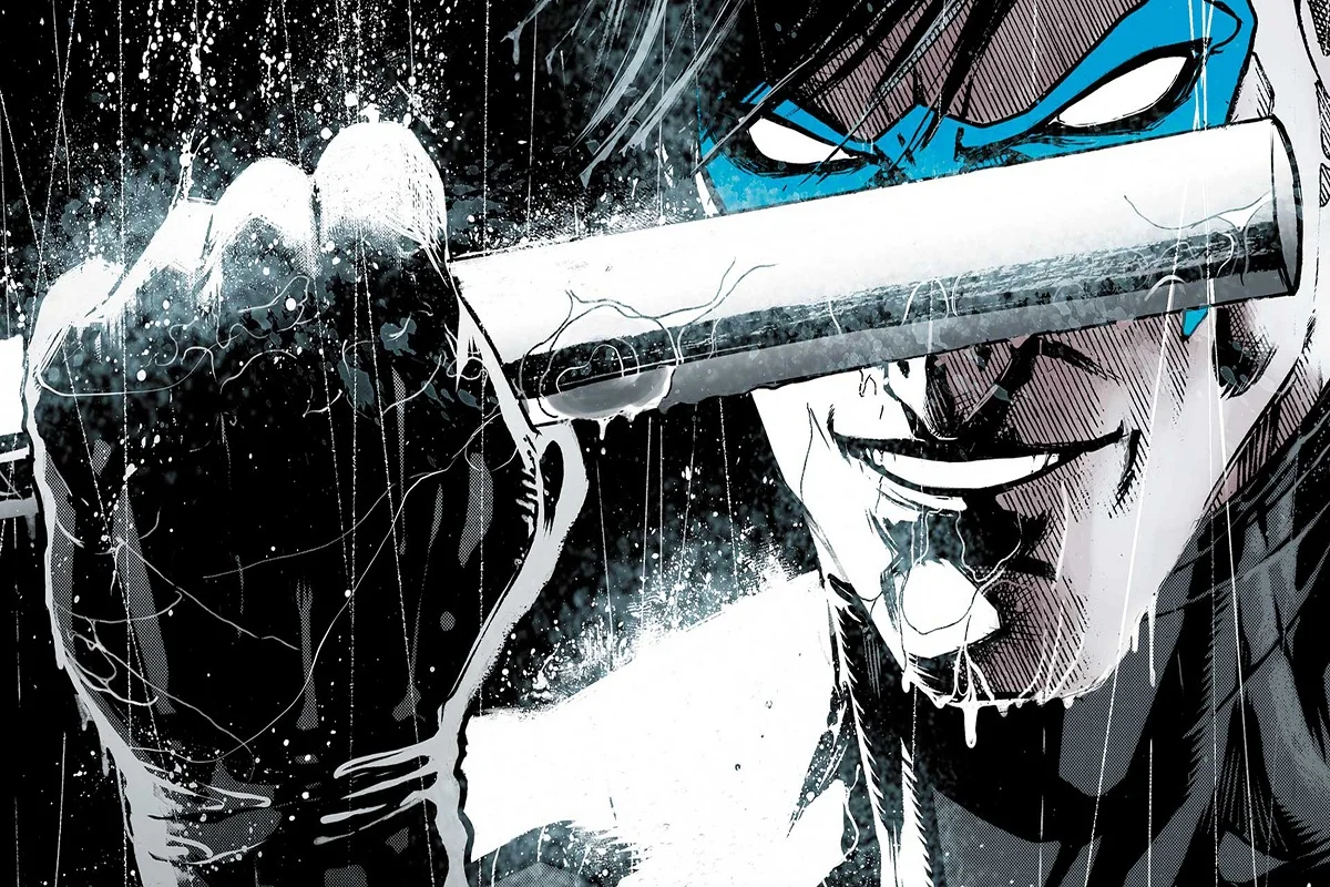 Персонализированный тканевый постер супергероя PMC582 Nightwing член Грейсон Настенный
