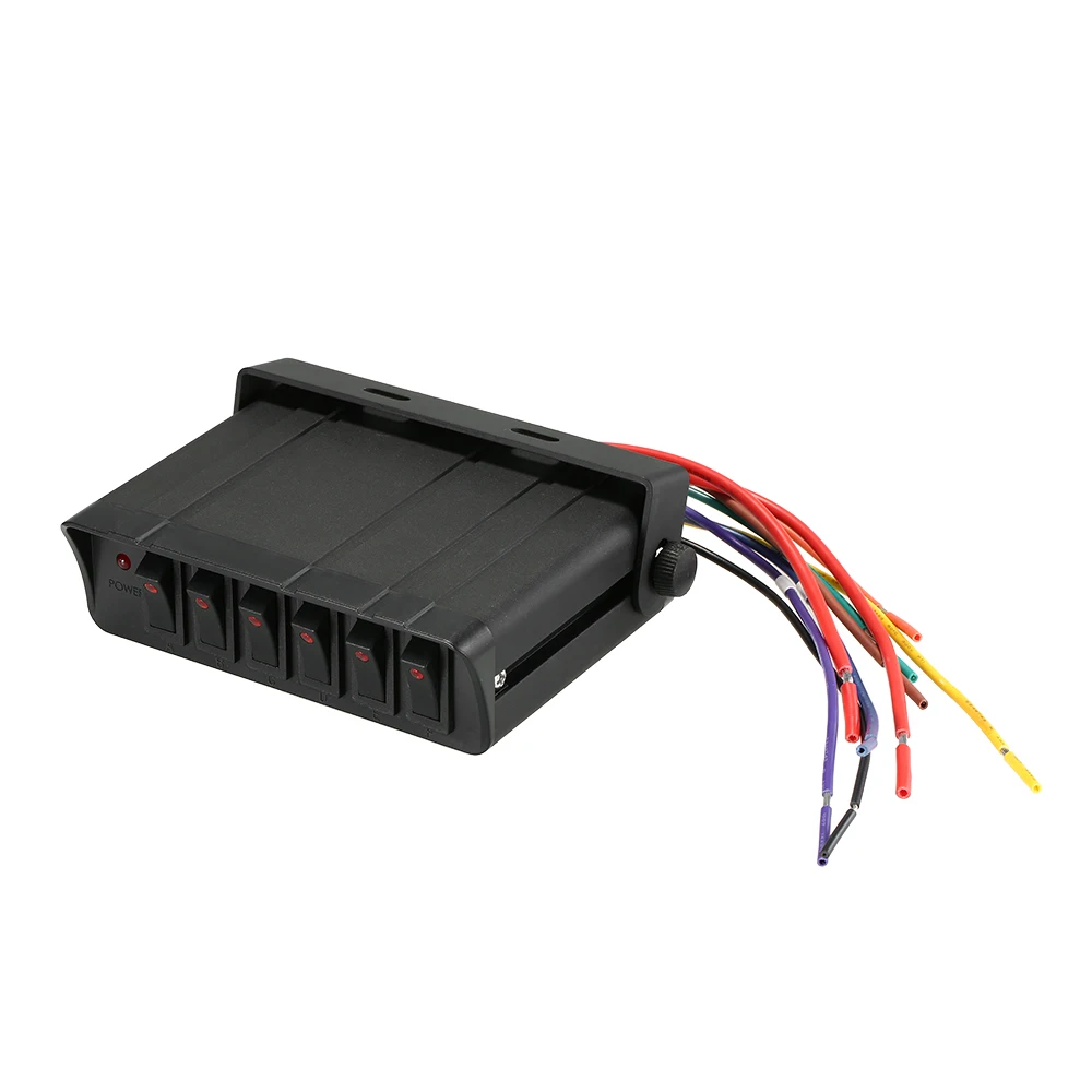 80-Amp коробка включения/выключения контроллер 20A переключателей 12 В SPST 4/6-Gang