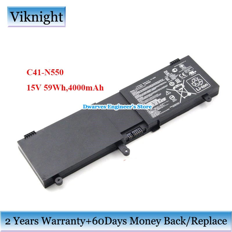 Оригинальный аккумулятор для Asus ROG G550 G550J G550JK N550J N550Ja N550X47JV NJ550 C41N550 C41 N550 15V 4000mAh