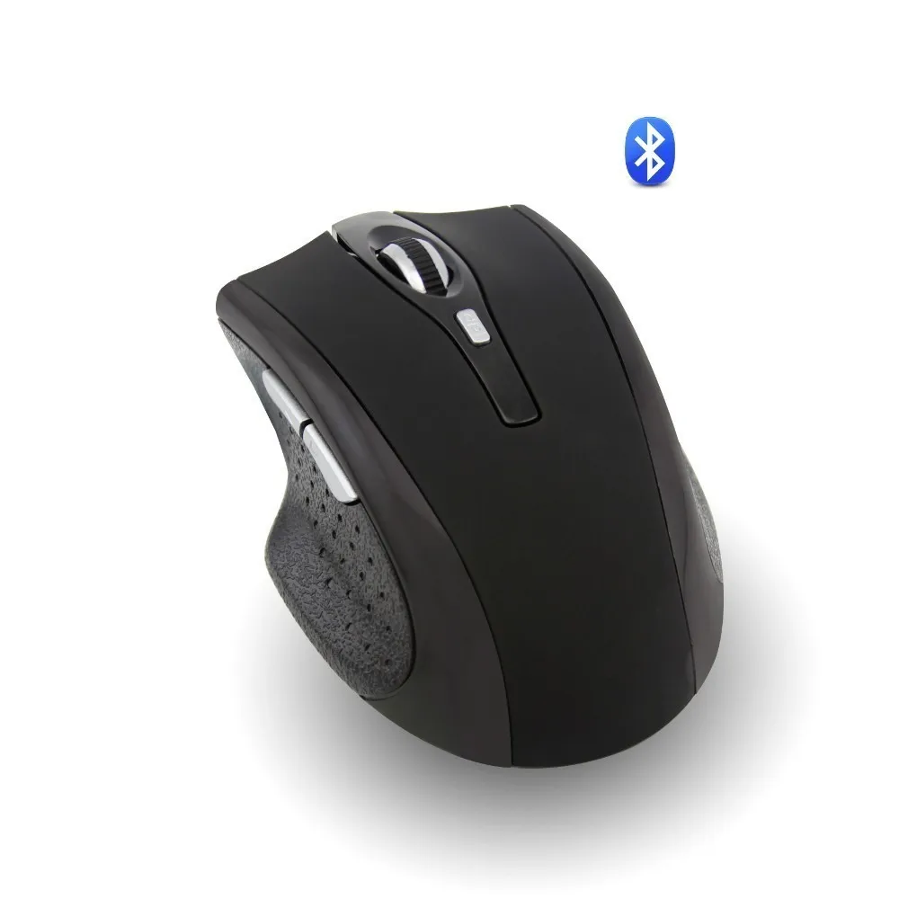 Черный Bluetooth беспроводная компьютерная игровая мышь перезаряжаемая Бесшумная Mause эргономичная PC Gamer красная синяя беспроводная мышь для ноутбука Macbook - Цвет: Черный