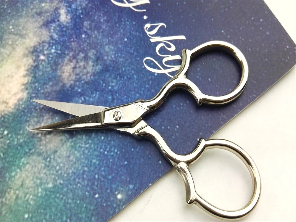 2015 мода творческие посеребренные швейные ножницы старинных судов главная DIY