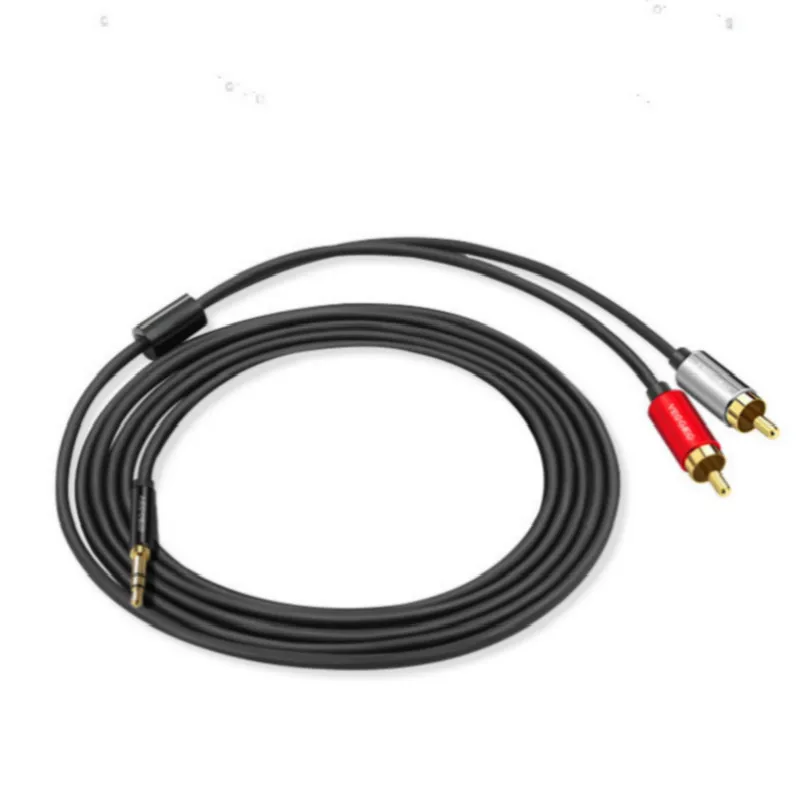 Кабель RCA 2RCA до 3 5 мм аудио кабель jack rca aux 0 м 1 2 для телефона Edifer домашний кинотеатр