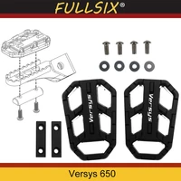 motorcycle accessories for kawasaki versys 650 2010 2019 nc aluminum alloy widened pedals