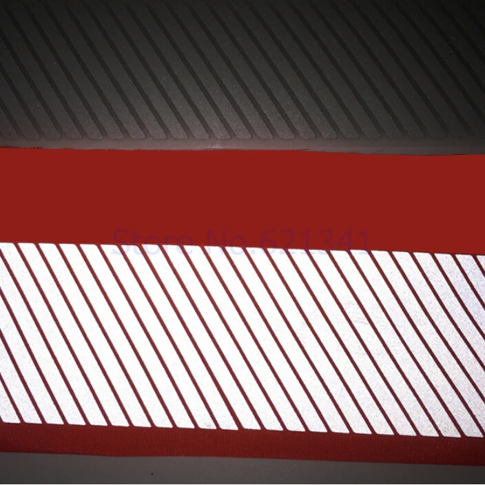 M08 высокая видимость безопасная Серебряная светоотражающая лента DIY Железная на