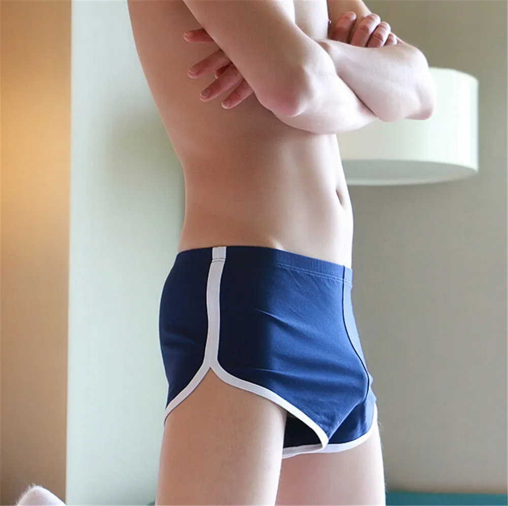 Хлопок Для мужчин S шорты боксеры Домашняя одежда одноцветное