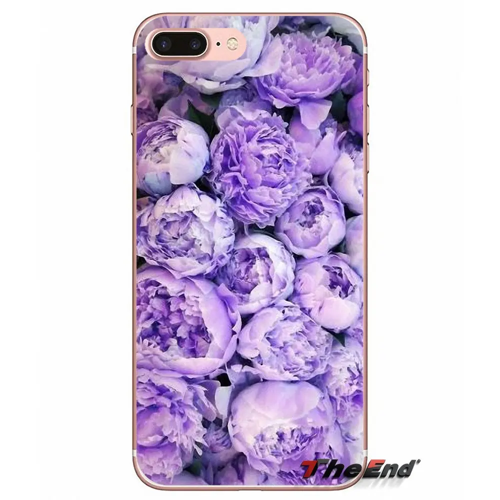 Для iPhone X 4 4S 5 5S 5C SE 6 6S 7 8 Plus Samsung Galaxy J1 J3 J5 J7 A3 A5 2016 2017 фиолетовый летний Лавандовый