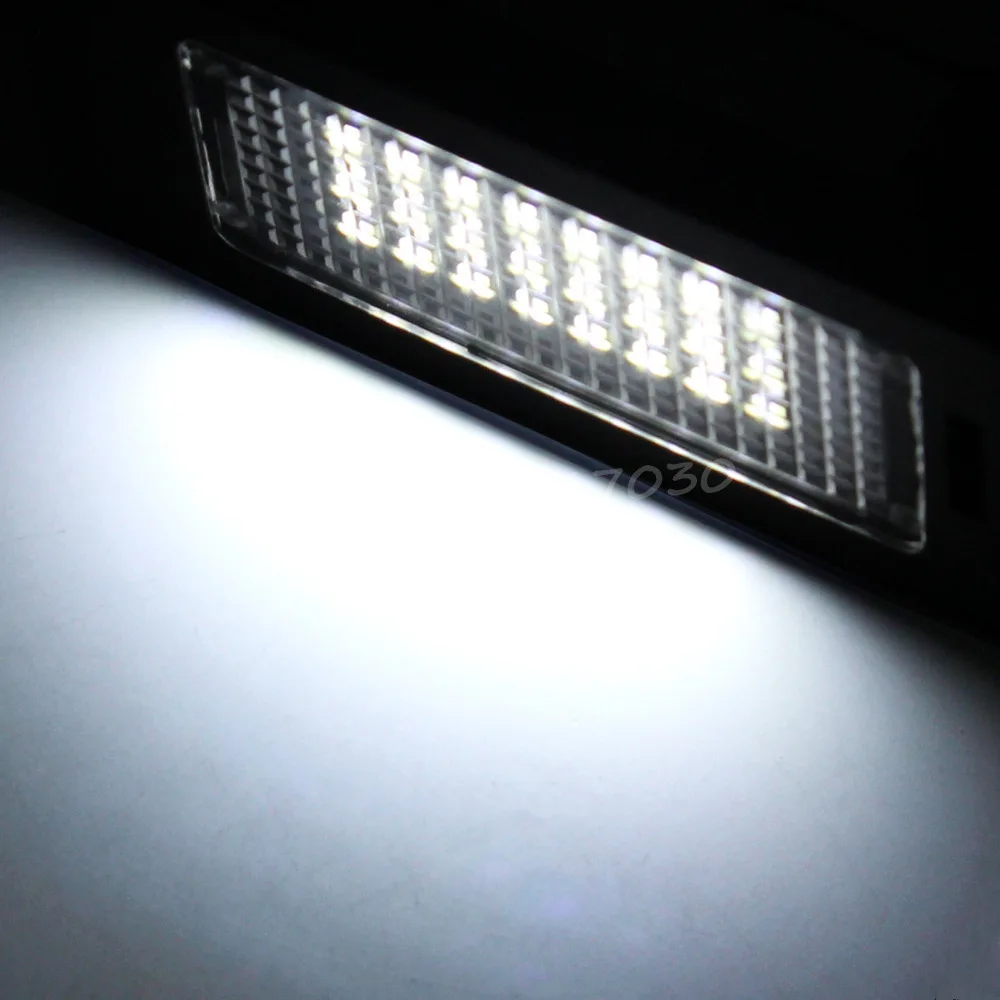 2 шт. 24 светодиода 3528SMD светильник ка номерного знака разъемы для 5 дверей Audi A4 B8 TT07